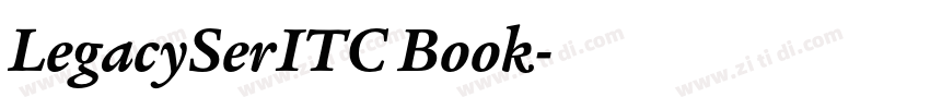 LegacySerITC Book字体转换